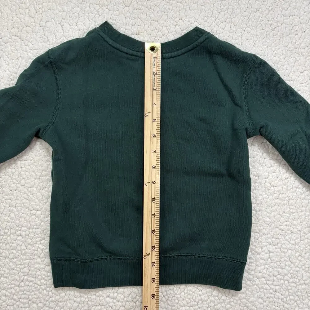 Polo Ralph Lauren Sweatshirt Boys Sz 5 Varsity Letterman Patch Crewneck Sweater‎